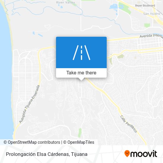 Prolongación Elsa Cárdenas map