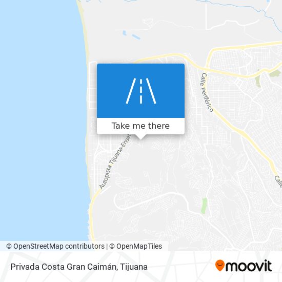 Privada Costa Gran Caimán map