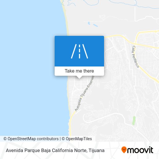 Avenida Parque Baja California Norte map