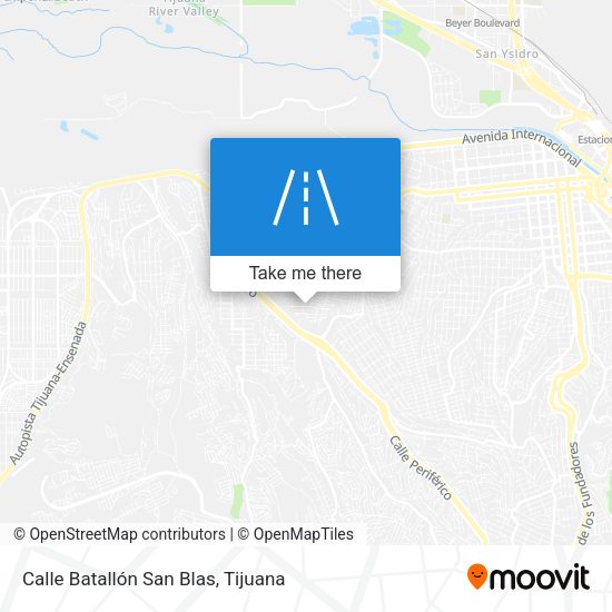 Mapa de Calle Batallón San Blas