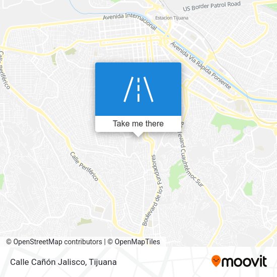 Mapa de Calle Cañón Jalisco