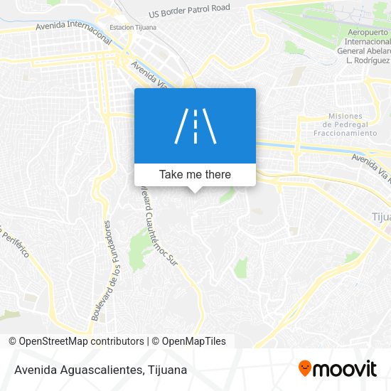 Avenida Aguascalientes map