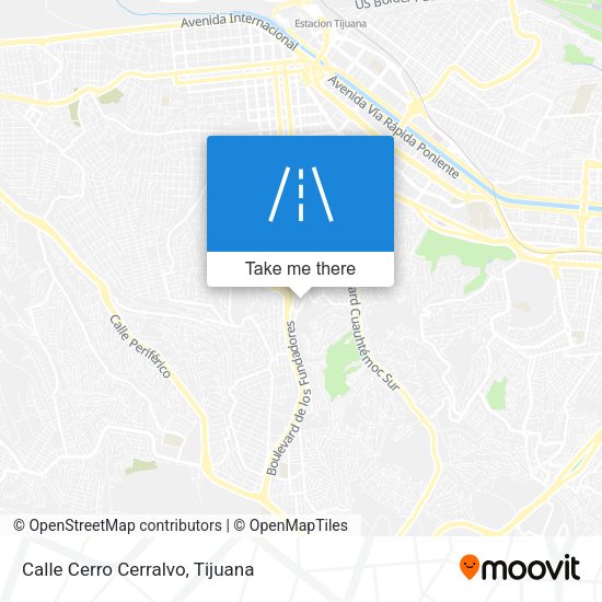 Calle Cerro Cerralvo map