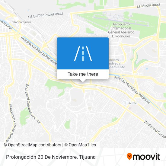 Mapa de Prolongación 20 De Noviembre