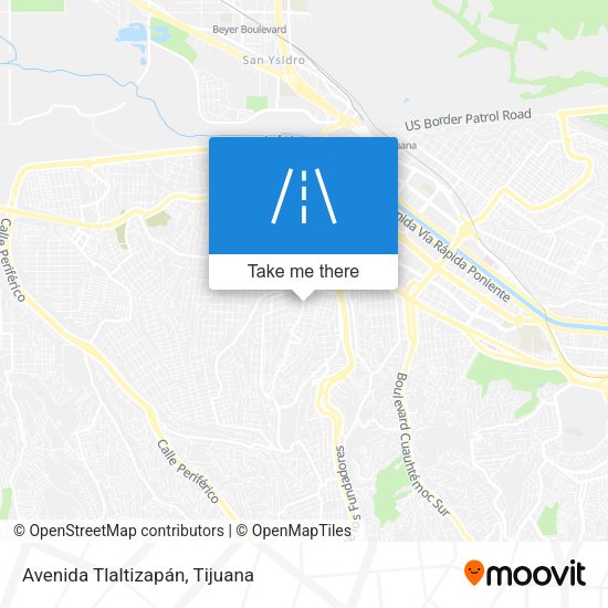 Mapa de Avenida Tlaltizapán