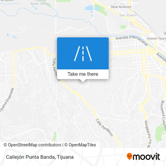 Mapa de Callejón Punta Banda