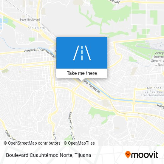 Boulevard Cuauhtémoc Norte map