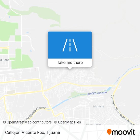 Mapa de Callejón Vicente Fox