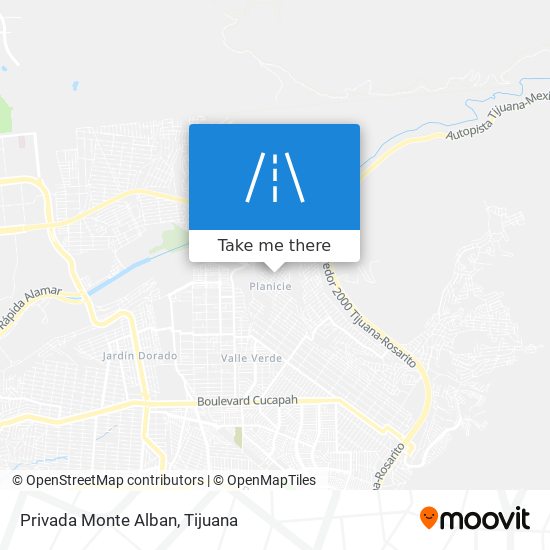 Privada Monte Alban map