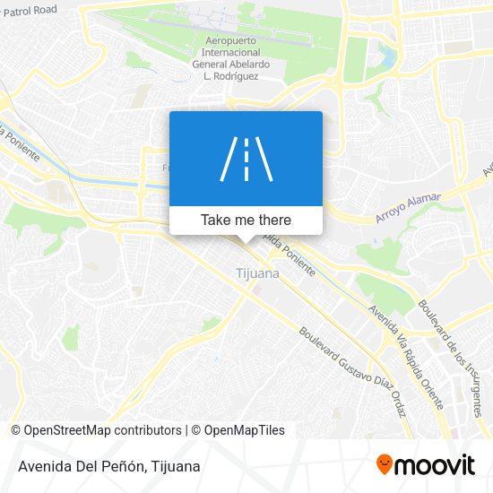 Mapa de Avenida Del Peñón