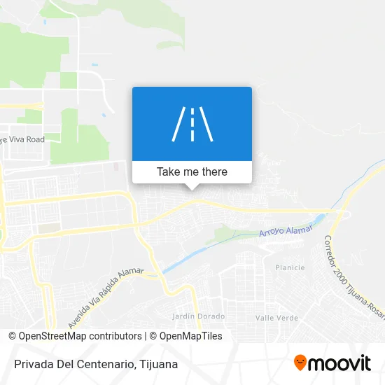 Privada Del Centenario map