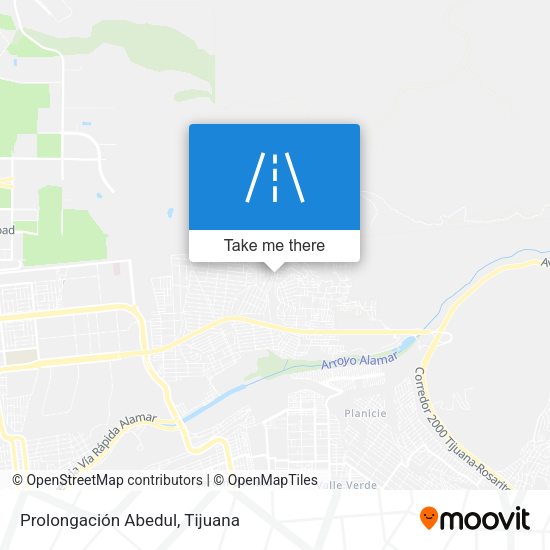 Prolongación Abedul map