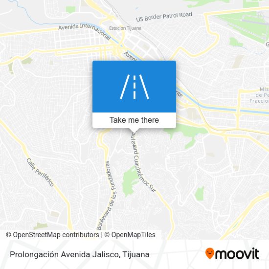 Prolongación Avenida Jalisco map