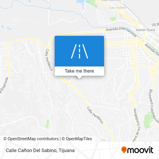 Mapa de Calle Cañon Del Sabino