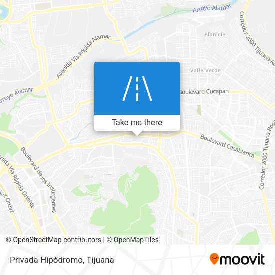 Mapa de Privada Hipódromo