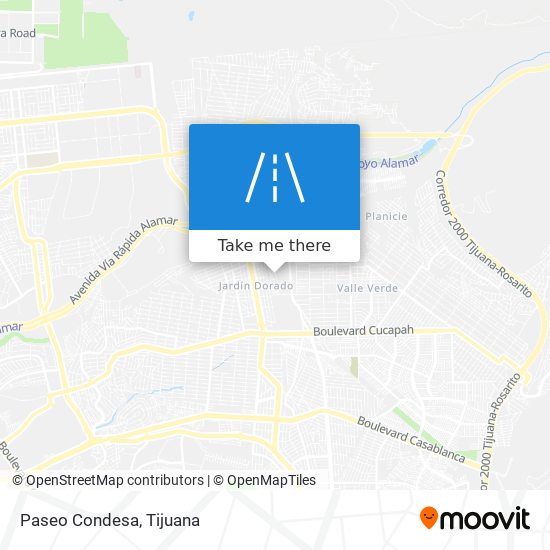 Paseo Condesa map
