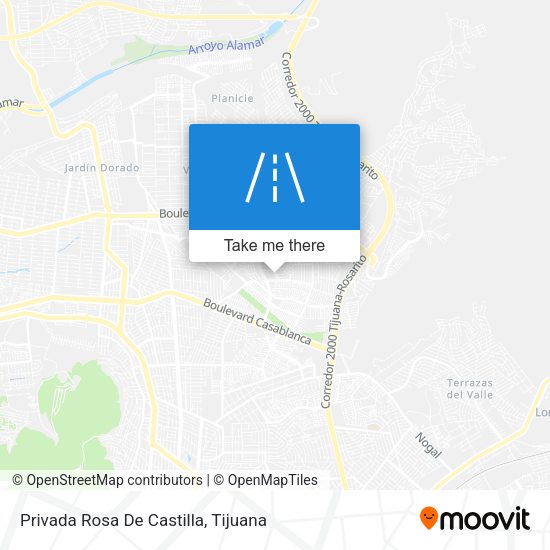 Privada Rosa De Castilla map