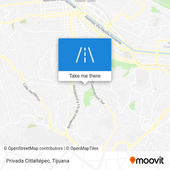 Privada Citlaltépec map