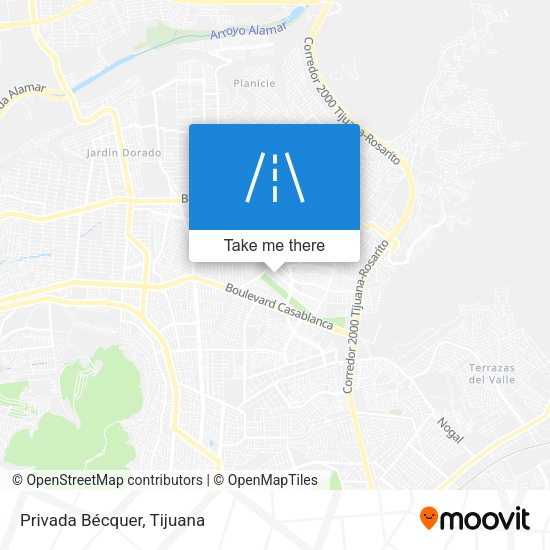 Mapa de Privada Bécquer