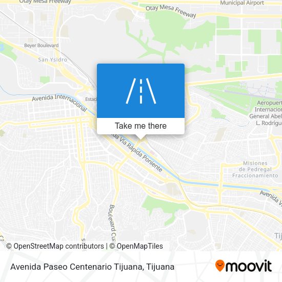 Avenida Paseo Centenario Tijuana map