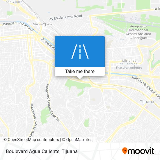 Boulevard Agua Caliente map
