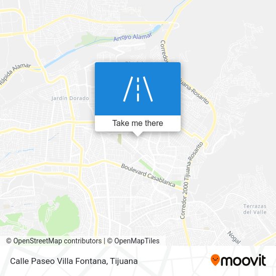 Calle Paseo Villa Fontana map