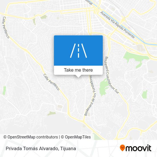 Mapa de Privada Tomás Alvarado