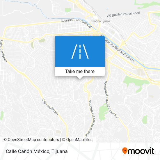 Calle Cañón México map