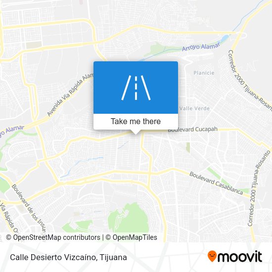 Calle Desierto Vizcaíno map