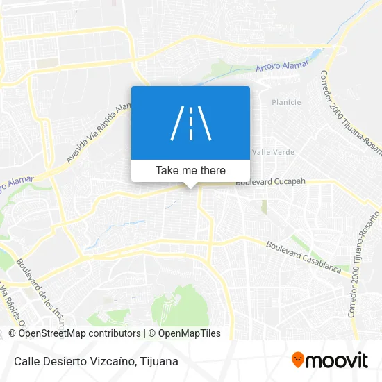 Mapa de Calle Desierto Vizcaíno