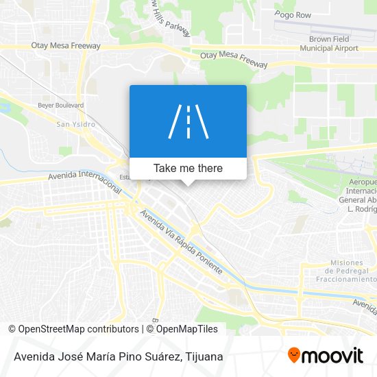 Mapa de Avenida José María Pino Suárez