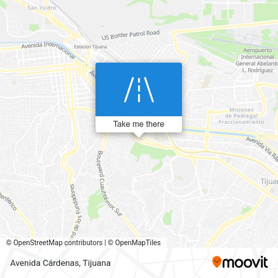 Avenida Cárdenas map