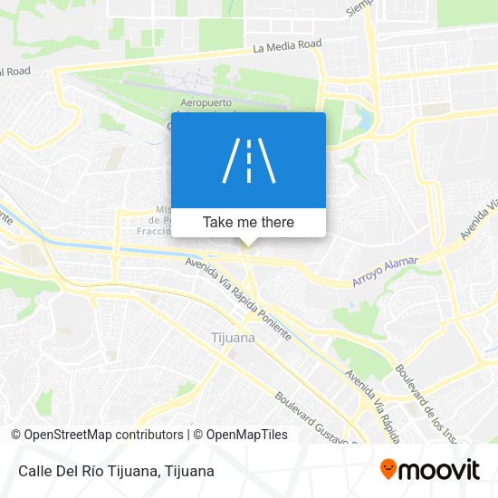 Mapa de Calle Del Río Tijuana
