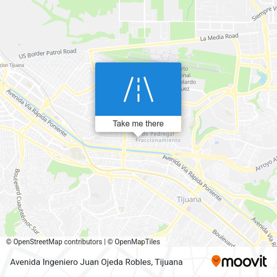 Avenida Ingeniero Juan Ojeda Robles map