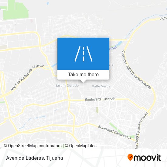 Avenida Laderas map