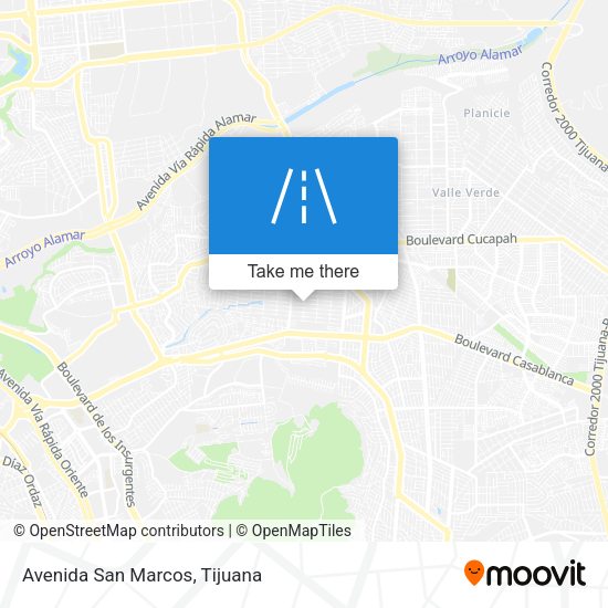 Avenida San Marcos map