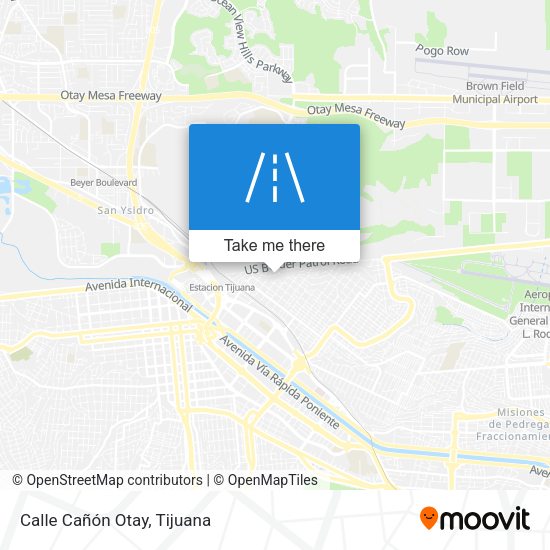 Mapa de Calle Cañón Otay
