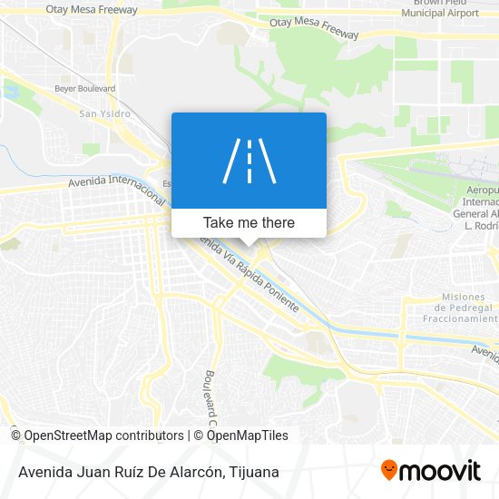 Mapa de Avenida Juan Ruíz De Alarcón