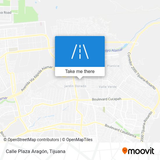 Mapa de Calle Plaza Aragón