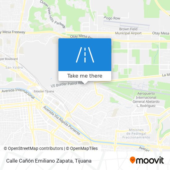 Mapa de Calle Cañón Emiliano Zapata