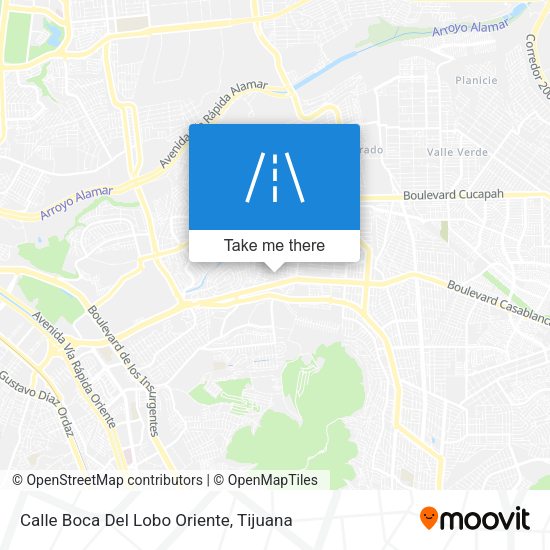 Calle Boca Del Lobo Oriente map