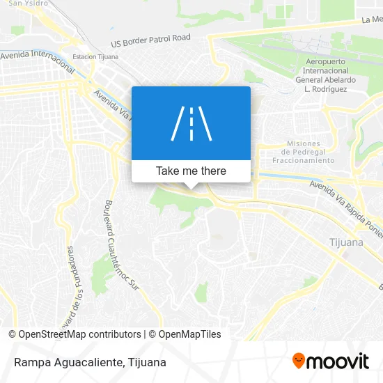 Rampa Aguacaliente map