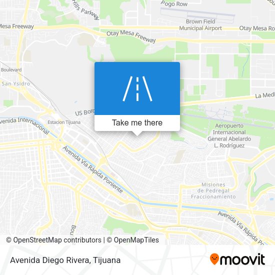 Avenida Diego Rivera map