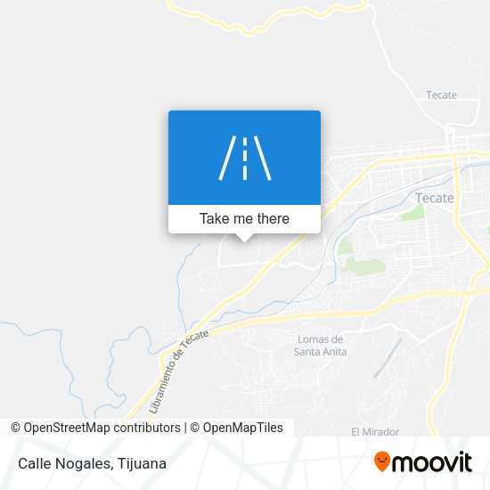 Calle Nogales map