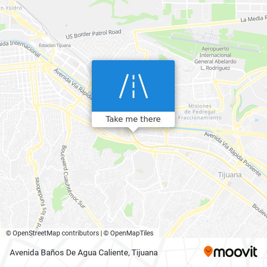 Mapa de Avenida Baños De Agua Caliente