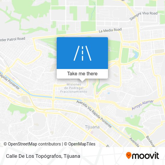 Mapa de Calle De Los Topógrafos