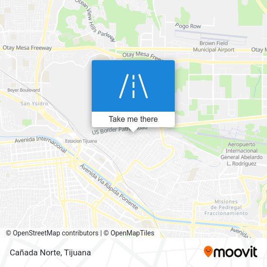 Mapa de Cañada Norte