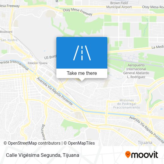 Mapa de Calle Vigésima Segunda