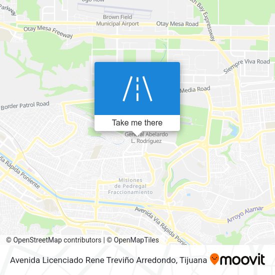 Mapa de Avenida Licenciado Rene Treviño Arredondo
