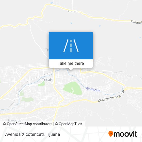 Avenida Xicoténcatl map